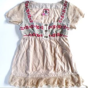 So Cute Free People Women's Boho Top Size 10